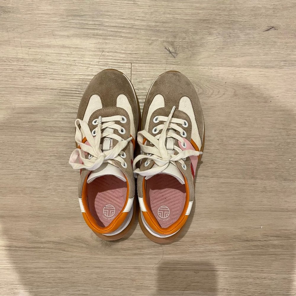 Tory Sport Suede Printed Sneakers